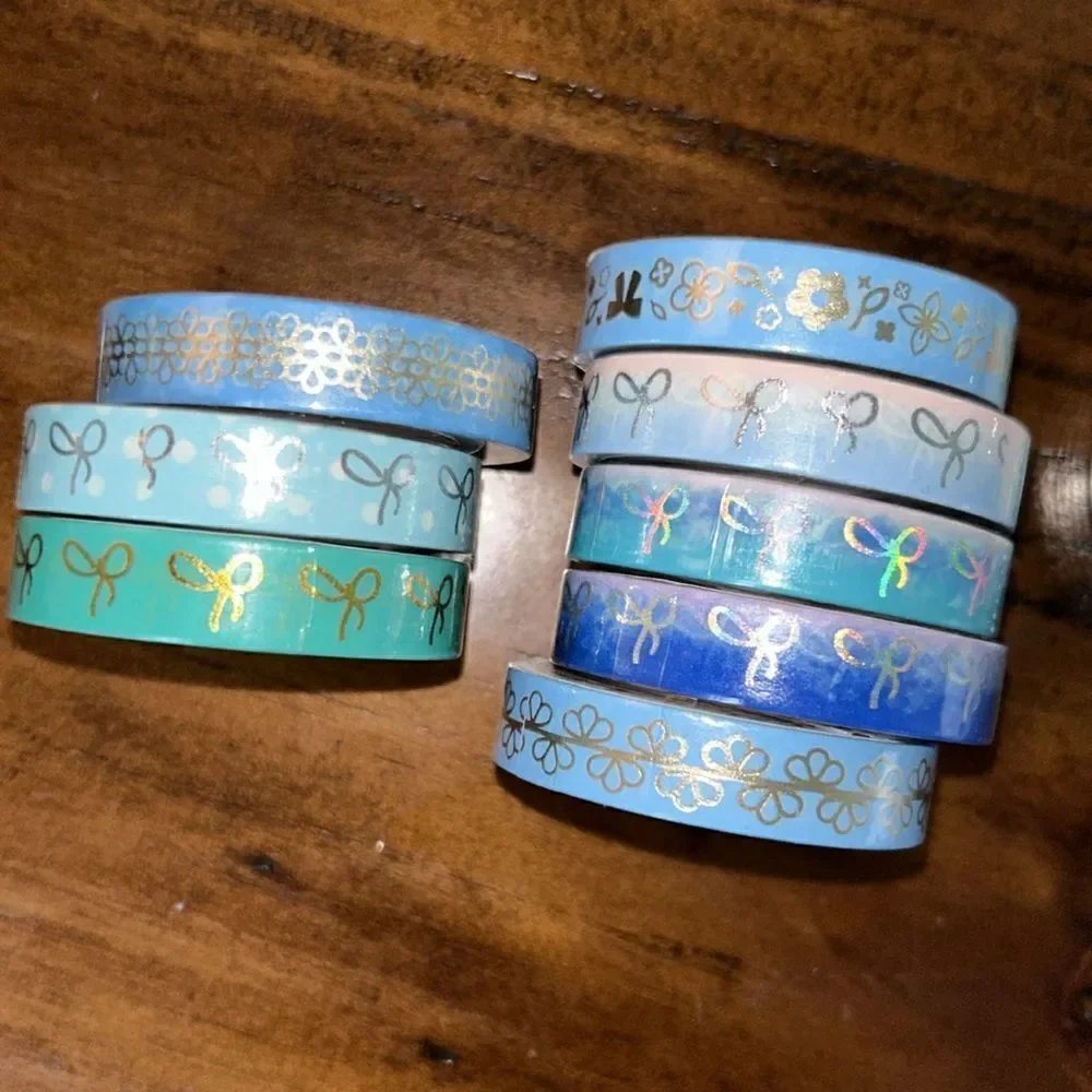 Simply Gilded 16 NEW Washi tapes Different colors and sizes